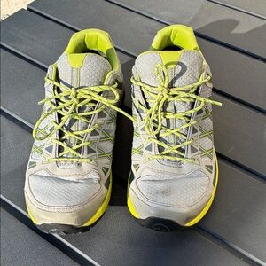 Asolo Gray and Yellow Athletic Shoes